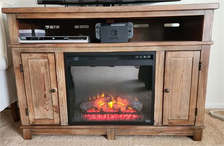 TV Stand With Electric Fireplace