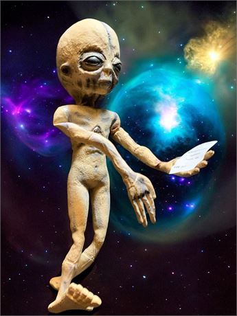 Ghoulish Productions Latex Alien Area 51 Prop, Boyd Bushman Alien