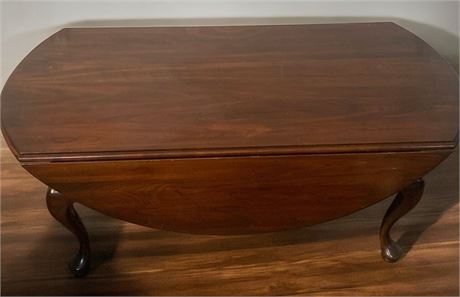 MCM Queen Anne Mahogany QA Drop Leaf Coffee Accent Table