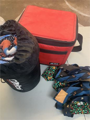 Men's Neck Ties, Powerblanket, Red Lunch/Snack Cooler