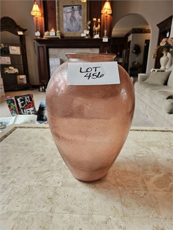Pink Art Glass Vase