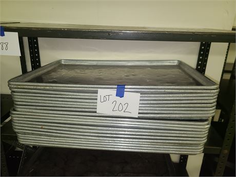(20) Heavy Duty Metal Cooking Tray's