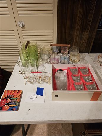 MCM Mixed Bar & Glassware Lot