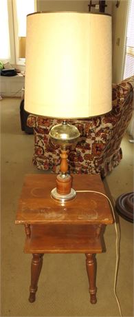 End Table & Lamp