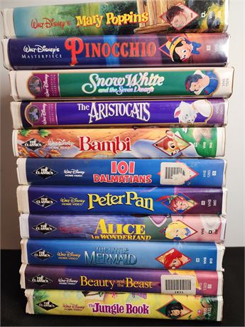 VHS Tape Lot 1~ Children's Movies (Mostly Disney)