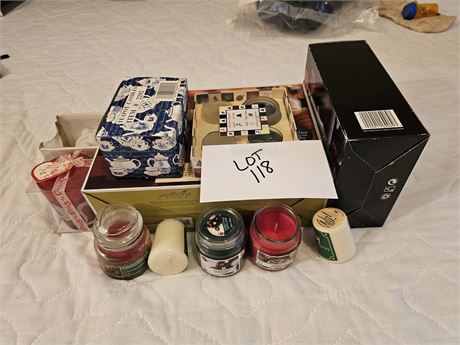 Mixed Candle Lot - Different Scents / Sizes & Colors