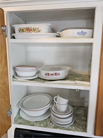 Kitchen Cupboard Cleanout: Correlle / Fire King & More