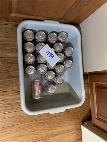 Diet Coke lot in a tub