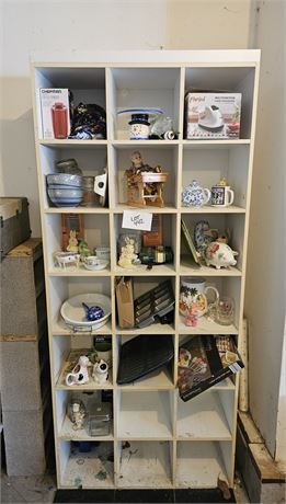 Pressed Wood Storage Cubby With Misc Kitchen & More