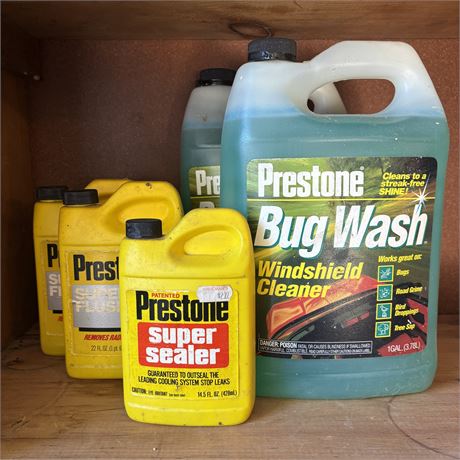 New Prestone Bug Wash Windshield Cleaner and Super Flush Lot