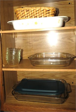 Pyrex, Anchor Hocking Etc. Casserole Dishes