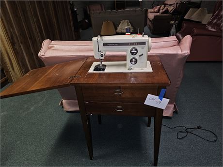 Kenmore Sewing Machine with Wood Cabinet