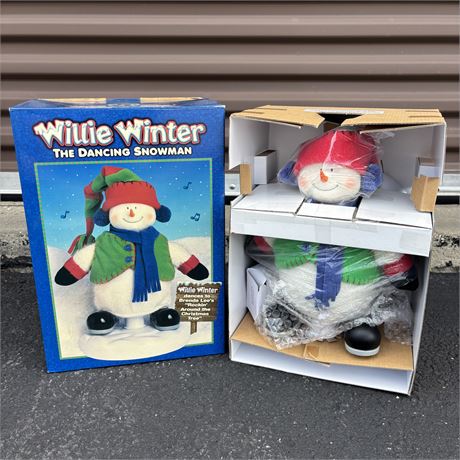 New - Rock Snowman Collectibles Willie Winter The Dancing Snowman