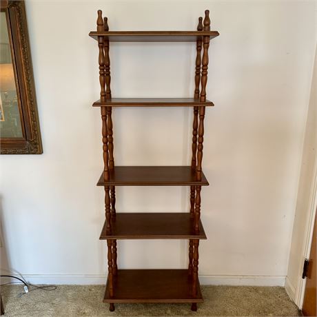 5-Tier Wooden Bookcase - 24 x 12 x 67"T