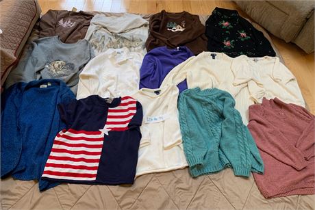 Women's XXL Sweater Lot of 14