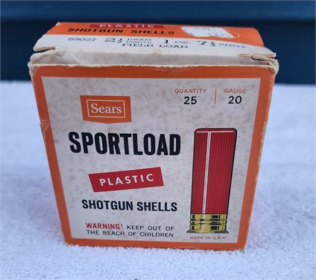 Vintage Full Box of 20 Gauge Sport Load