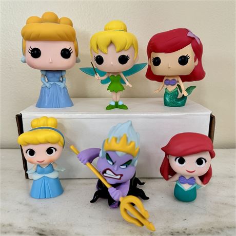 Funko POP! Disney Villains & Princesses - Loose Lot of 6