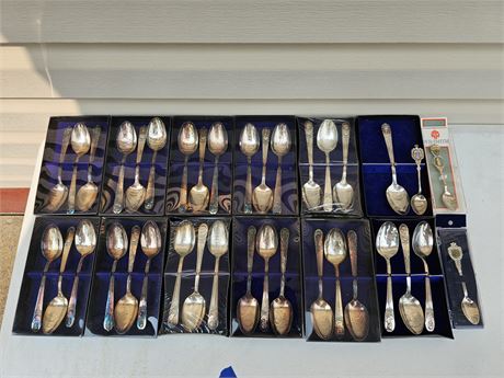 Collector's Spoon Lot : Rogers Presidential Collection & More