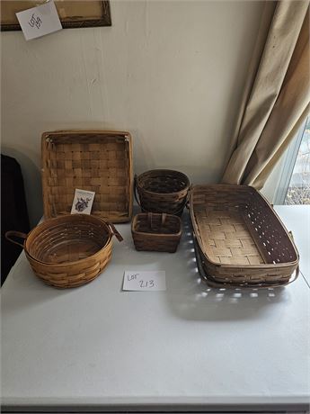 Collection of Longaberger Baskets 1980s-90's