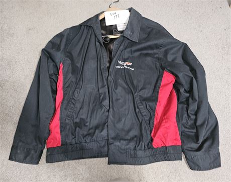 Corvette Forest Green Zip-Up Jacket