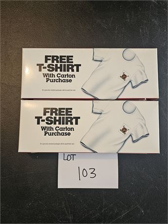 1990 Phillip Morris "Bucks" Buck The System T-shirts Size May Vary