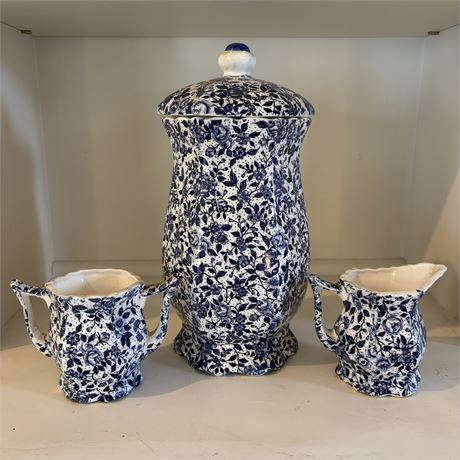 Lovely Blue and White Ceramic Teapot Set