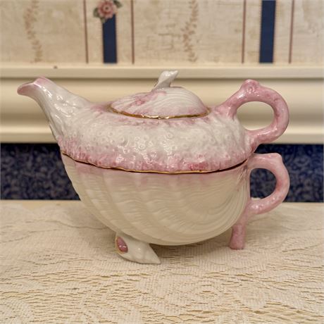 Belleek Ireland Neptune Tea Service For One Set
