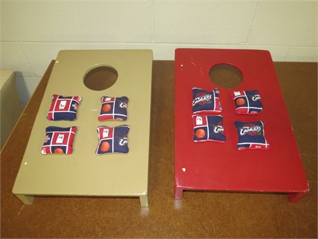 Mini Cornhole Boards, Bags
