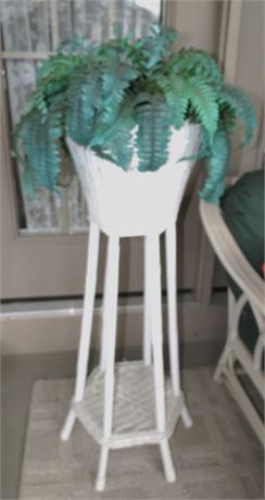 Wicker Plant Stand