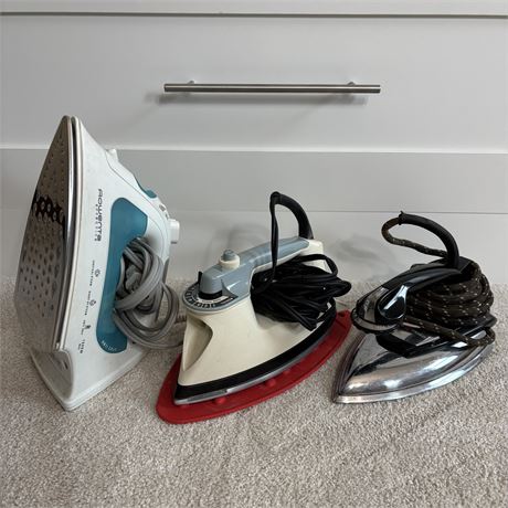 Irons (For Ironing) - Lot of 3