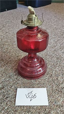 Eagle Ruby Red Oil Lamp No Chimney