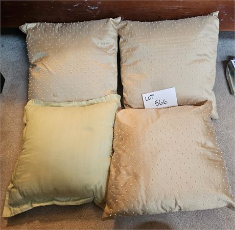 Mixed Throw Pillow Lot - Styles, Colors & Makers Vary