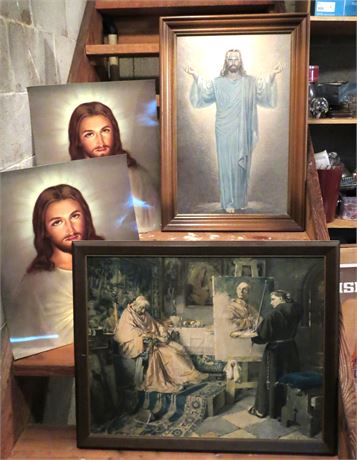 Jesus & The Pope Prints