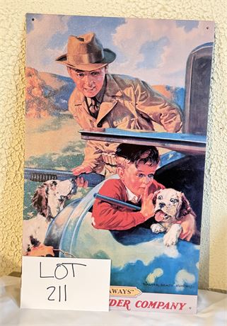 Hercules Powder Company “Stowaways” Metal Sign