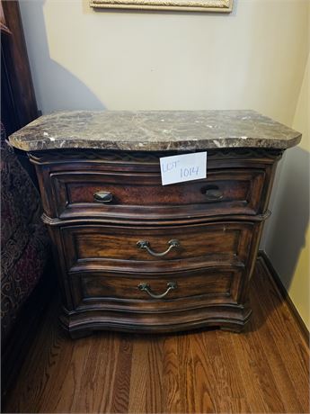 Art Wood Dresser with Marble Top