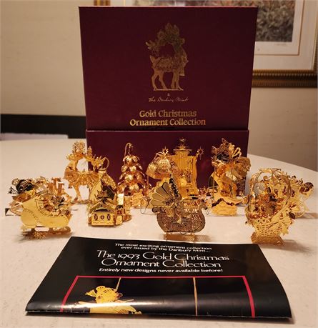 1993 Danbury Mint Gold Ornaments