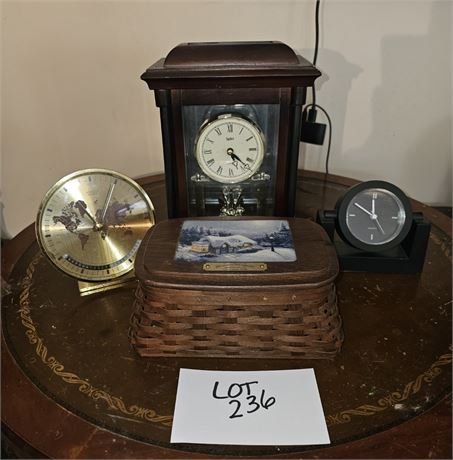 Berlin Fruit Box Company Basket 2008, Stiffel Anniversary Clock,