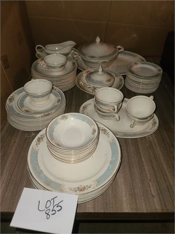 Edwin M Knowlee Semi Vitreous China Set Over 60 Pieces