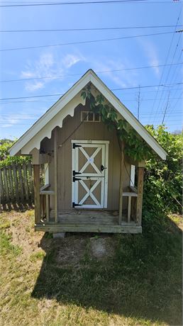 Heavy Solid Wood Shed-Uses Could Include Dog Kennel, Playhouse, Chicken Coup