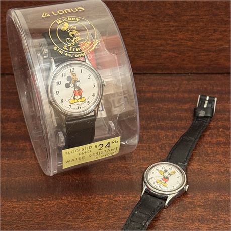 New & Used Disney Mickey Mouse LORUS Watches
