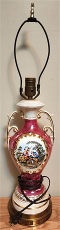 Vintage George & Marth Washington Porcelain Table Lamp