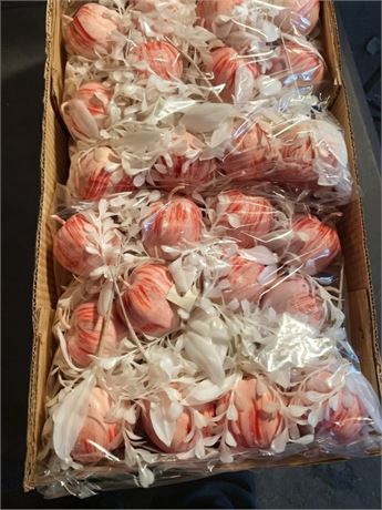 Artificial Pink & White Apple Fruit Flower Pick Bundles - Total of 4 Boxes