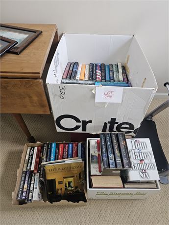 Large Mixed Book Lot-Novels, Fiction, Paperbacks & More