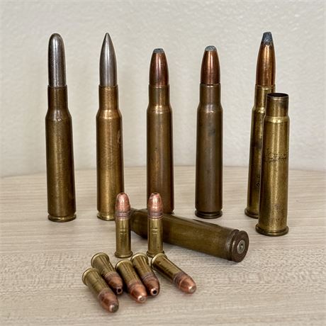 Vintage Ammo Lot - .303 British, 8mm Mauser DWM 1937 & .22 Rimfire