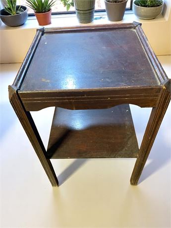 Wood End/Side Table or Stand (Vintage MCM)