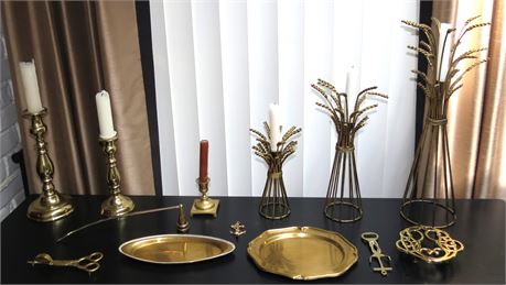 Brass Candle Holders, Accessories