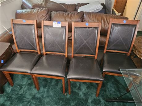 (4) Wood Side Chairs