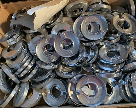 Metal Pipe Flange Lot - 2 Boxes