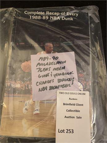1980-1990 Philadelphia 76ers Charles Barkley Media Guide & Yearbook