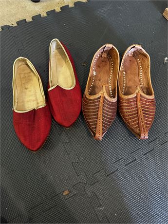 Size 10 Ethnic Shoes (2 pairs)